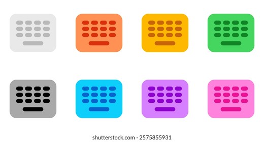 Editable vector wireless keyboard icon. Black, line style, transparent white background. Part of a big icon set family. Perfect for web and app interfaces, presentations, infographics, etc