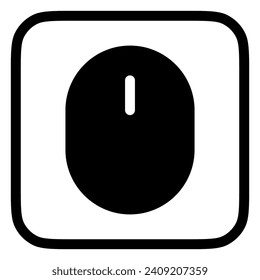 Editable vector wireless mouse icon. Black, line style, transparent white background. Part of a big icon set family. Perfect for web and app interfaces, presentations, infographics, etc