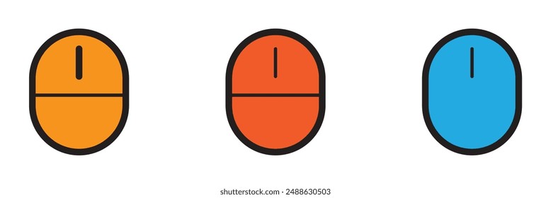 Editable vector wireless mouse icon. Black, line style, transparent white background. Part of a big icon set family. Perfect for web and app interfaces