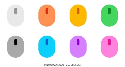 Editable vector wireless mouse icon. Black, line style, transparent white background. Part of a big icon set family. Perfect for web and app interfaces, presentations, infographics, etc