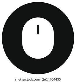 Editable vector wireless mouse icon. Black, line style, transparent white background. Part of a big icon set family. Perfect for web and app interfaces, presentations, infographics, etc