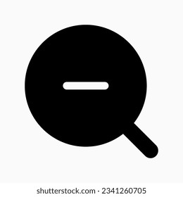 Editable vector zoom out icon. Black, line style, transparent white background. Part of a big icon set family. Perfect for web and app interfaces, presentations, infographics, etc