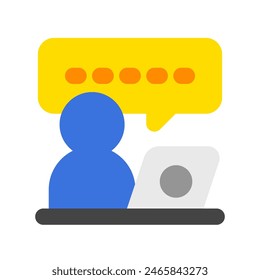 Editable video call, virtual meeting vector icon. Online learning, course, tutorial. Part of a big icon set family. Perfect for web and app interfaces, presentations, infographics, etc