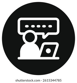Editable video call, virtual meeting vector icon. Online learning, course, tutorial. Part of a big icon set family. Perfect for web and app interfaces, presentations, infographics, etc