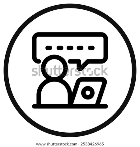 Editable video call, virtual meeting vector icon. Online learning, course, tutorial. Part of a big icon set family. Perfect for web and app interfaces, presentations, infographics, etc