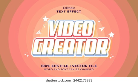 efecto de texto de creador de vídeo editable.logotipo de tifografía