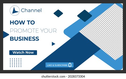Editable video thumbnail template design for any kind of video