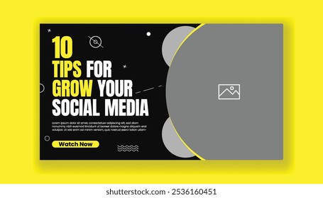 
Video Plantilla de Miniatura editable para encabezado de portada de redes sociales y Anuncio de Sitio web, diseño de anuncios, Anuncio de Web de fitness de gimnasio Horizontal para redes sociales con color amarillo y negro
antecedentes