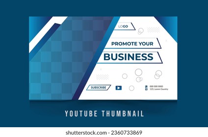 Editable video thumbnail, web banner template, YouTube thumbnail template design for any kind of Social work