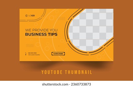 Editable video thumbnail, web banner template, YouTube thumbnail template design for any kind of Social work