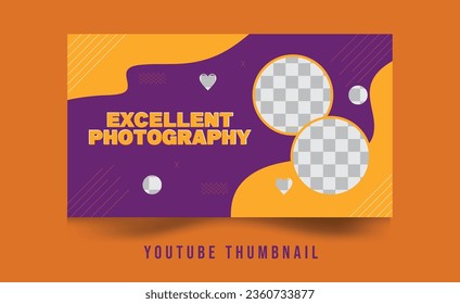 Editable video thumbnail, web banner template, YouTube thumbnail template design for any kind of Social work