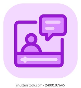 Editable video tutorial, online course vector icon. Online learning, course, tutorial. Part of a big icon set family. Perfect for web and app interfaces, presentations, infographics, etc