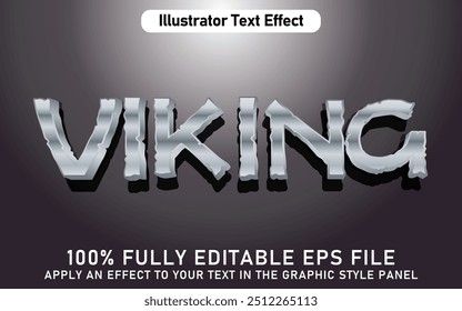 EDITABLE VIKING TEXT EFFECT EPS FILE