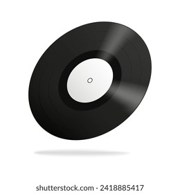 Registro de vinilo editable. Ilustración del vector