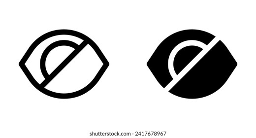 Editable visual impairment vector icon. Part of a big icon set family. Perfect for web and app interfaces, presentations, infographics, etc