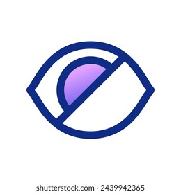 Editable visual impairment vector icon. Part of a big icon set family. Perfect for web and app interfaces, presentations, infographics, etc