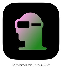 Editable VR goggles, virtual reality vector icon. AI technology, artificial intelligence, computer. Part of a big icon set family. Perfect for web and app interfaces, presentations, infographics, etc