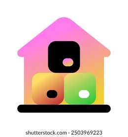 Icono de Vector de almacén editable. Envío, entrega, comercio electrónico, transporte, logística. Parte de una gran familia de iconos. Perfecto para interfaces de Web y App, presentaciones, infografías, etc