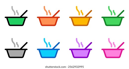 Editable warm soup vector icon. Food, restaurant. Part of a big icon set family. Perfect for web and app interfaces, presentations, infographics, etc