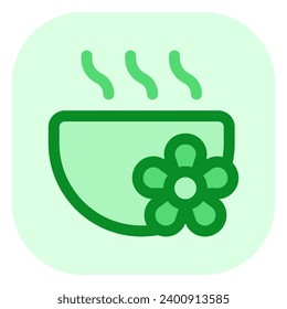 Agua caliente editable, icono del vector del intestino. Bienestar, spa, relajación. Parte de una familia de iconos grandes. Perfecto para interfaces web y de aplicaciones, presentaciones, infografías, etc