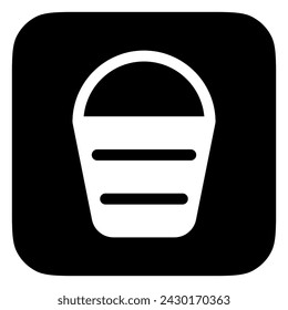 Editable water bucket vector icon. Part of a big icon set family. Perfect for web and app interfaces, presentations, infographics, etc