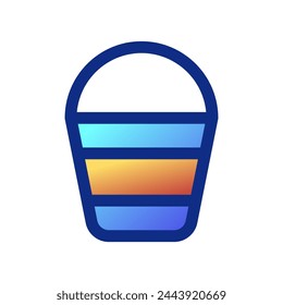 Editable water bucket vector icon. Part of a big icon set family. Perfect for web and app interfaces, presentations, infographics, etc