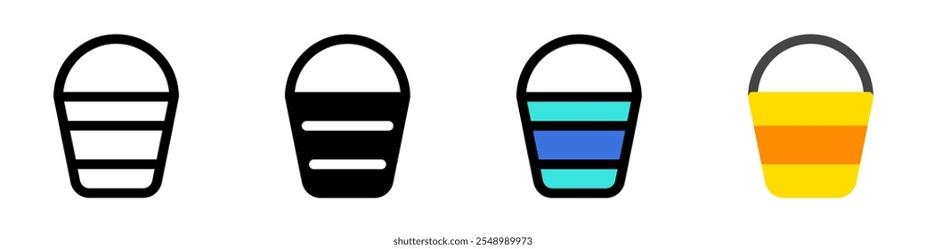 Editable water bucket vector icon. Part of a big icon set family. Perfect for web and app interfaces, presentations, infographics, etc