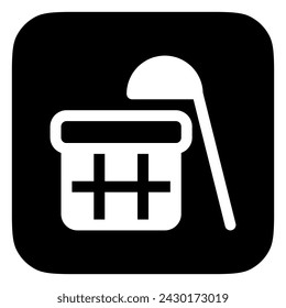 Cubo de agua editable, icono de vector de cubo de madera. Wellness, spa, relajación. Parte de una gran familia de iconos. Perfecto para interfaces web y aplicaciones, presentaciones, infografías, etc