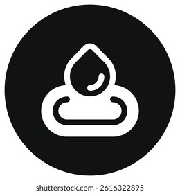 Editable water droplet, hot spring vector icon. Wellness, spa, relaxation. Part of a big icon set family. Perfect for web and app interfaces, presentations, infographics, etc