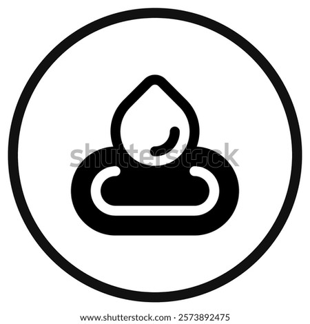 Editable water droplet, hot spring vector icon. Wellness, spa, relaxation. Part of a big icon set family. Perfect for web and app interfaces, presentations, infographics, etc