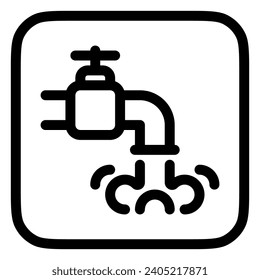 Editable water faucet vector icon. Part of a big icon set family. Perfect for web and app interfaces, presentations, infographics, etc