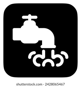 Editable water faucet vector icon. Part of a big icon set family. Perfect for web and app interfaces, presentations, infographics, etc