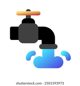 Icono de Vector de grifo de agua editable. Parte de una gran familia de iconos. Perfecto para interfaces de Web y App, presentaciones, infografías, etc
