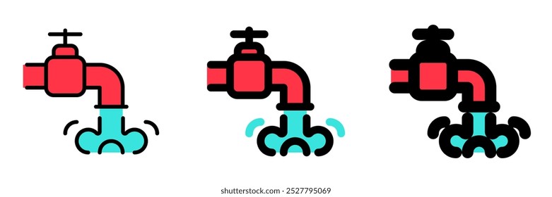 Editable water faucet vector icon. Part of a big icon set family. Perfect for web and app interfaces, presentations, infographics, etc