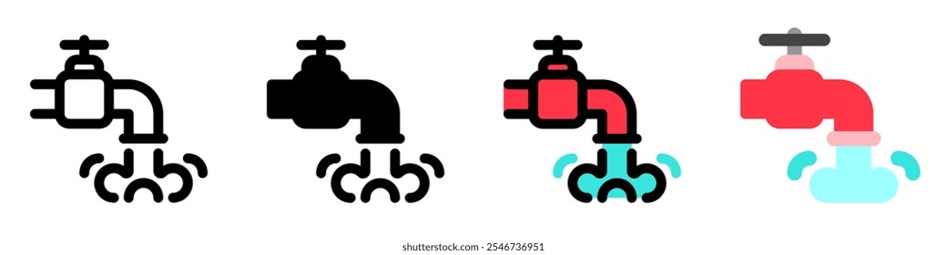 Editable water faucet vector icon. Part of a big icon set family. Perfect for web and app interfaces, presentations, infographics, etc