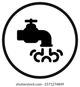Editable water faucet vector icon. Part of a big icon set family. Perfect for web and app interfaces, presentations, infographics, etc