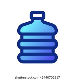 Icono de vector de galón de agua editable. Parte de una gran familia de iconos. Perfecto para interfaces web y aplicaciones, presentaciones, infografías, etc