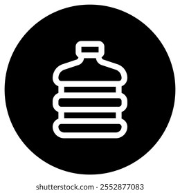 Ícone de vetor de galão de água editável. Parte de uma grande família de conjuntos de ícones. Perfeito para interfaces web e app, apresentações, infográficos, etc