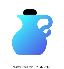 Editable water jug, liquid, container, olive oil vector icon. Wellness, spa, relaxation. Part of a big icon set family. Perfect for web and app interfaces, presentations, infographics, etc