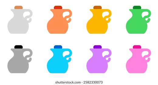 Editable water jug, liquid, container, olive oil vector icon. Wellness, spa, relaxation. Part of a big icon set family. Perfect for web and app interfaces, presentations, infographics, etc