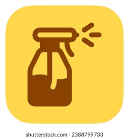 Bearbeitbarer Wasserspritzer, Spritzflasche, Vektorsymbol. Gartenarbeit, Langnolen, Hygiene. Teil einer großen Icon-Set-Familie. Perfekt für Web- und App-Schnittstellen, Präsentationen, Infografiken usw.