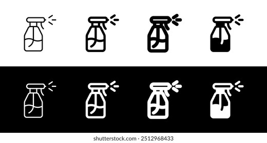 Pulverizador de água editável, ícone de vetor de garrafa de spray. Jardinagem, limpeza, higiene. Parte de uma grande família de conjuntos de ícones. Perfeito para interfaces web e app, apresentações, infográficos, etc