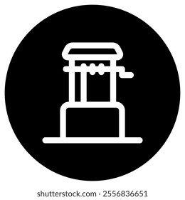 Editable water well vector icon. Water source, rural, structure. Part of a big icon set family. Perfect for web and app interfaces, presentations, infographics, etc