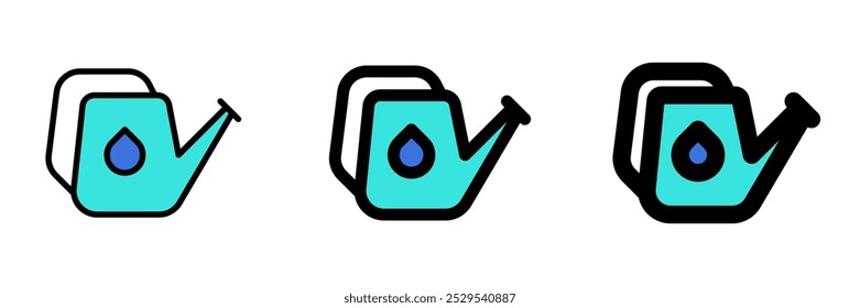 Editable watering can vector icon. Gardening, landscaping, horticulture. Part of a big icon set family. Perfect for web and app interfaces, presentations, infographics, etc