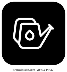 Editable watering can vector icon. Gardening, landscaping, horticulture. Part of a big icon set family. Perfect for web and app interfaces, presentations, infographics, etc