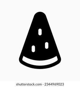 Editable watermelon, fresh fruit, summer food vector icon. Part of a big icon set family. Perfect for web and app interfaces, presentations, infographics, etc