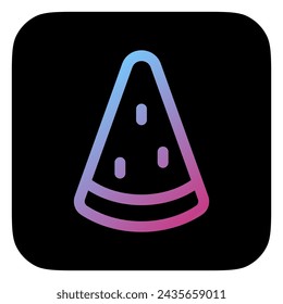 Editable watermelon, fresh fruit, summer food vector icon. Part of a big icon set family. Perfect for web and app interfaces, presentations, infographics, etc