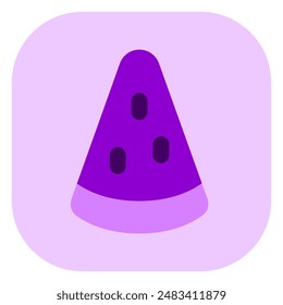 Editable watermelon, fresh fruit, summer food vector icon. Part of a big icon set family. Perfect for web and app interfaces, presentations, infographics, etc