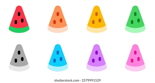 Editable watermelon, fresh fruit, summer food vector icon. Part of a big icon set family. Perfect for web and app interfaces, presentations, infographics, etc
