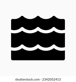 Editable wave, river, ocean, water vector icon. Part of a big icon set family. Perfect for web and app interfaces, presentations, infographics, etc